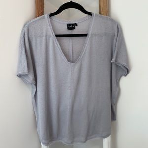 Urban Outfitters Knit Tee (Gray, M)